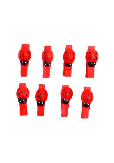 Ahşap Mandal Uğur Böceği Ahşap Mandal Uğur Böceği