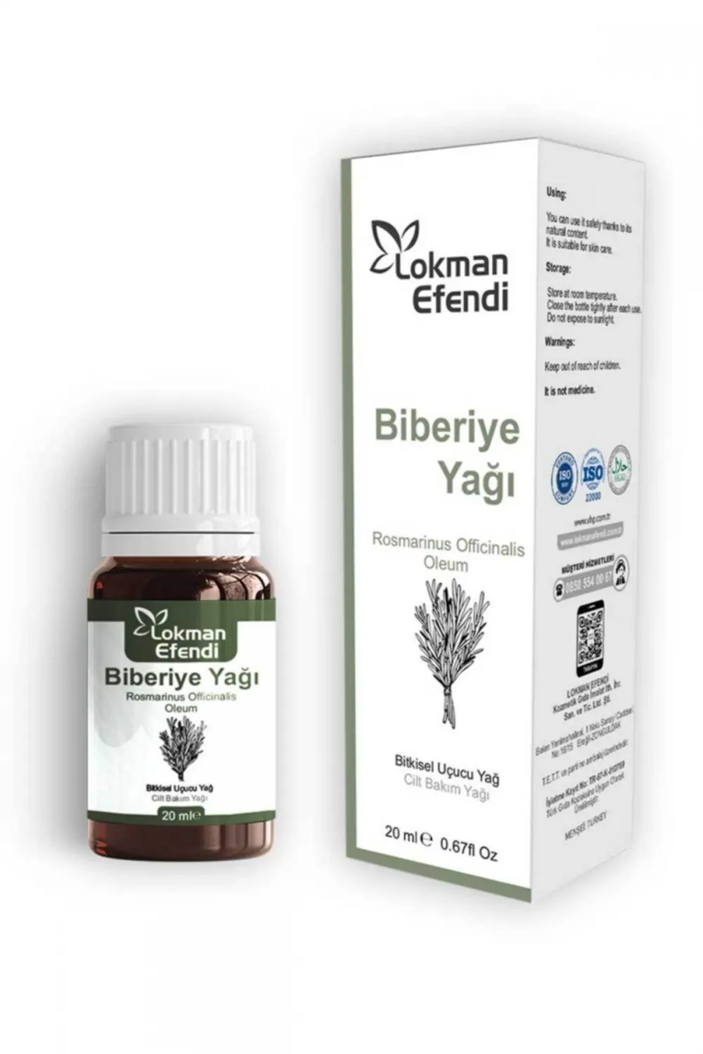 Lokman Efendi Biberiye Yağı 20 Ml 20 ML