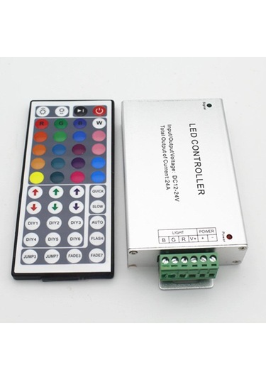 "44 Tuşlu Uzaktan Kumandalı Led24a Rgb Işık Şeridi Dimmer, 12v/24v İle Uyumlu" RGB