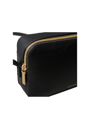 Calvin Klein Foil Logo Elongated Kadın Siyah Camera Bag-9157 Siyah