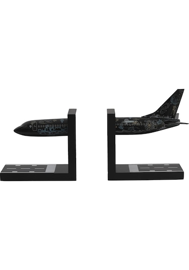 Zekupp Boeing 737-800 1/100 Ölçek Siyah Desenli Kitap Tutucu