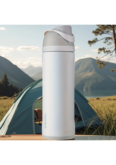 Brightnova Owala Cotton Candy White 24oz Termos Paslanmaz Celik Seyahat Bardağı Bpa Free 07 Beyaz