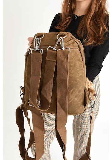 Ultra Hafif Kadın Sırt Ve El Çantası Taba Model: 571-5a - Taba