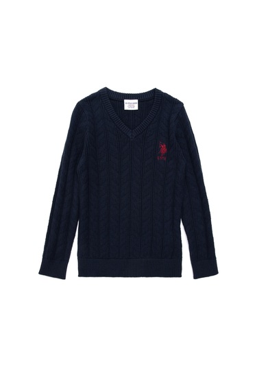 U.s. Polo Assn. Erkek Çocuk Lacivert Kazak /triko 50293535-vr033