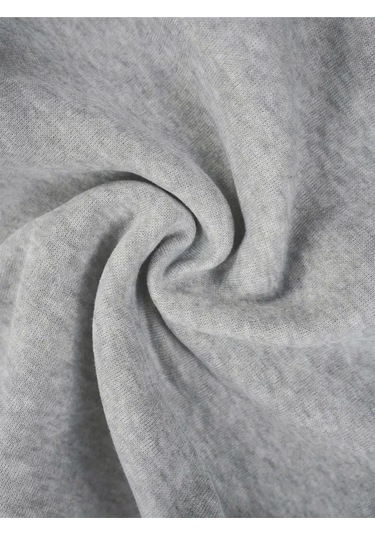 Kışlık Kapüşonlu Sweatshirt, Çocuk Pretty Girl Baskılı Gri