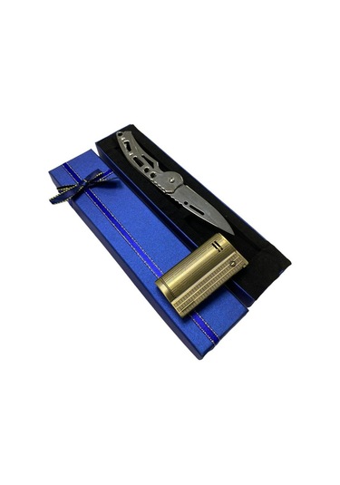 Benzinli Muhtar Model Çakmak Ve Çakı Kombini