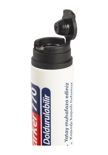 Kraf 770 Siyah Doldurulabilir Beyaz Tahta Kalemi 12'Li