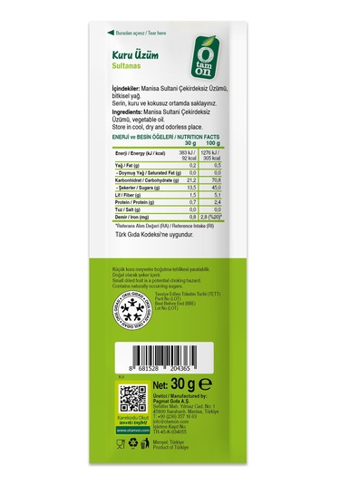 Kuru Üzüm 18x30g Set