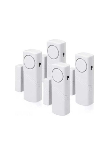 Dancemonkey Kapı & Pencere Alarmı - 4x Kablosuz İstihbarat - Hırsızlık Koruma - 100 Db Sesli Alarm