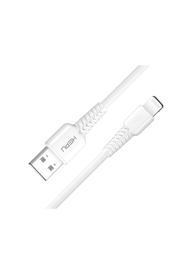 Hepu Hp-424 Mild Usb - Lightning QC3.0 3.1A Şarj Kablosu 30 CM - Beyaz