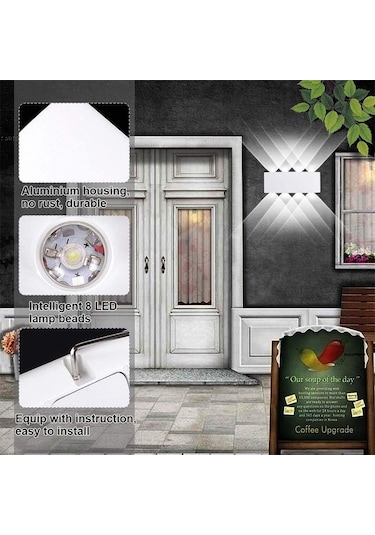 Led Duvar Lambası 4w 6w 8w Duvar Işıkları İç Aydınlatma Aplik Lamba Ac85-265v Yatak Odası Oturma Odası Merdiven Ev Aplik 55818767 Beyaz