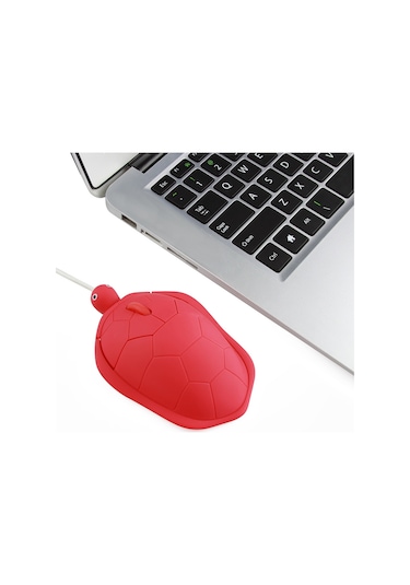 Springsun Sevimli Kaplumbağa Şekilli Usb Fare - 1600 Dpı, Ergonomik Tasarım, Pc/laptop İçin Diğer