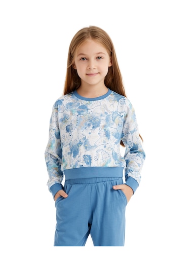 Kız Çocuk Pijama Takımı 51637 - Baskılı