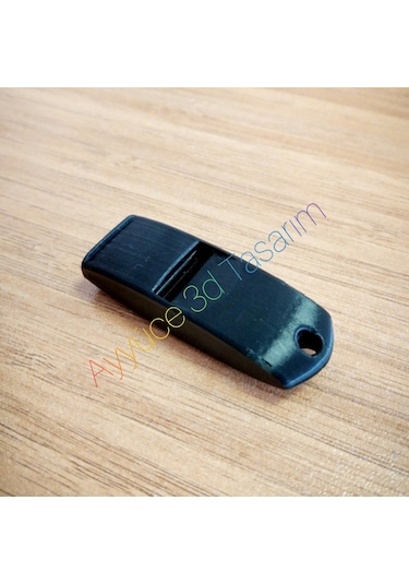 Ayarlanabilir İpli Yüksek Sesli Düdük 129db Siyah