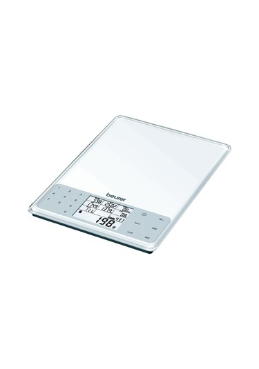 Beurer Ds 61 950 Gıda Maddesinin Beslenme Ve Enerji Değerleri Kayıt Eden Mutfak Tartısı Terazisi