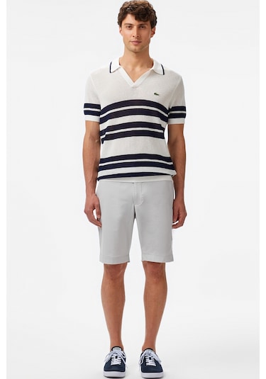 Lacoste Men's Relaxed Fit Bermuda Shorts Erkek Rahat Kesim Bermuda Şort Gri