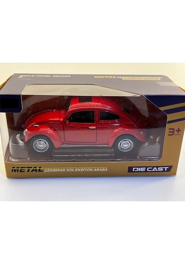 Işıklı Sesli Metal Çek Bırak Araba 15 Cm Kırmızı 89384 Çok Renkli