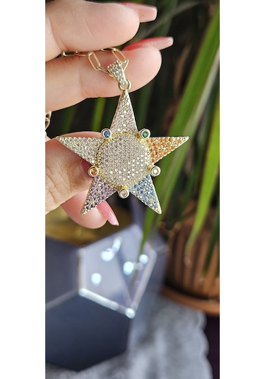 Slowshe 14 K Gold Kaplama Yıldız Kolye altın