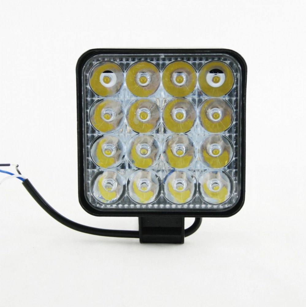 16 Led Kare 48w Traktör Sis Ve Çalışma Lambası 1 Adet 1