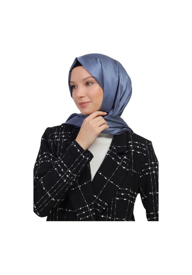 Çift Taraflı Düz Jakar Şal Parlak & Mat Dokulu, Özel Gün Şalı, Düz Renk Kot