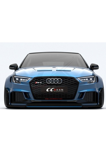 Audi A3 Logo Ön Kaput Glossy Black Air Flow Rüzgarlık