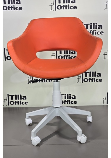 Monaco Çalışma Kesim Çocuk Koltuğu Beyaz Ayak Turuncu