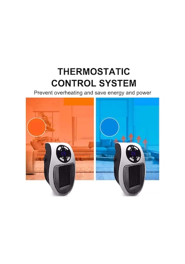 Reedark Uzaktan Kumandalı Taşınabilir Seramik Isıtıcı - 500w Hızlı Isıtma, Dijital Termostat Ve Zamanlayıcı