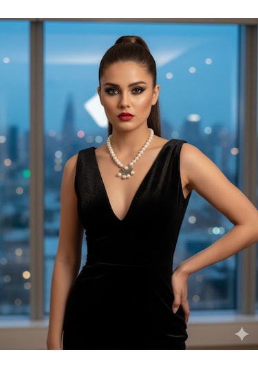 İnci Kolye Beyaz