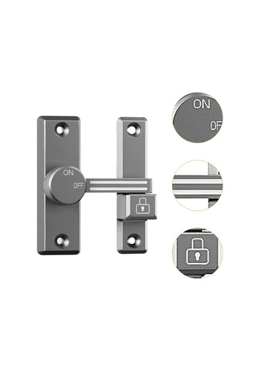 Besthome1 İçin Suntek Ahır Sürgülü Kapı Mandalı Gri Bahçe Garaj Kapı