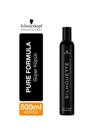 Schwarzkopf Silhouette Süper Tutucu Saç Köpüğü 500 ML