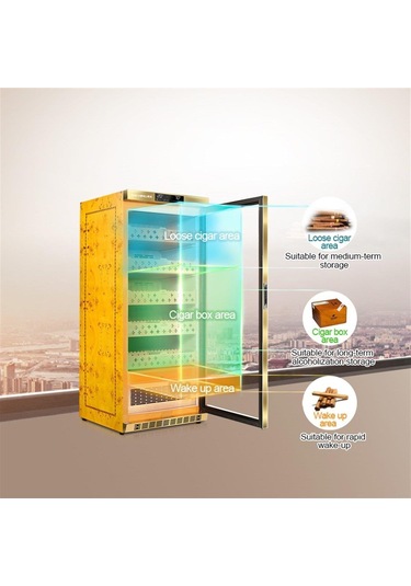 Raching Elektronik Puro Dolabı Gold Mon1800a