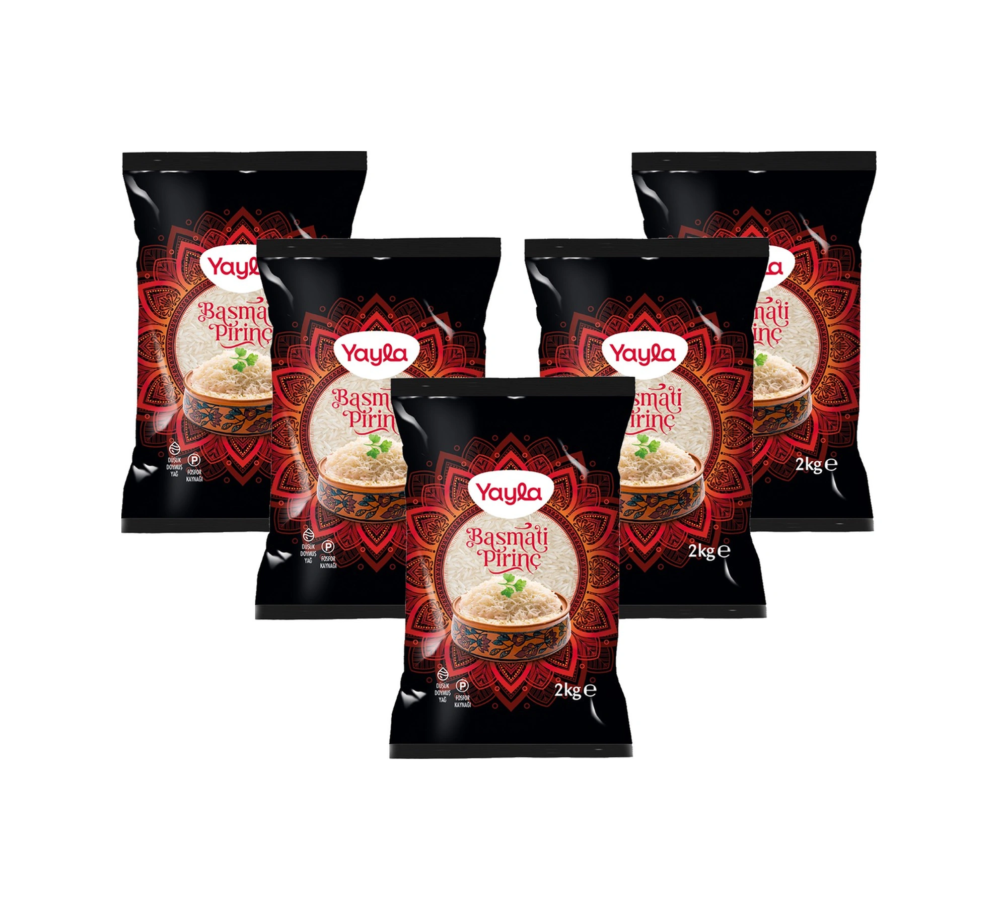 Yayla Bakliyat Basmati Pirinç 2 Kg X 5 Adet