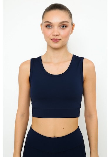 Newco Askılı Body Crop Top Üst - Lacivert Lacivert