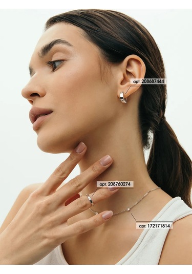 Fly Jewelry 925 Ayar Gümüş Falanks Yüzüğü 208760274 Gri