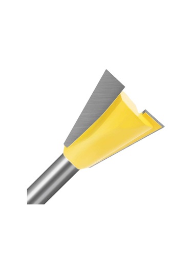 Jinchao-router Bitleri, Ahşap İçin 14 Derece Ahşap İşleme Gravür Bit Freze Kesici, 6mm Shank 1/4 Sahtekâr Eklem