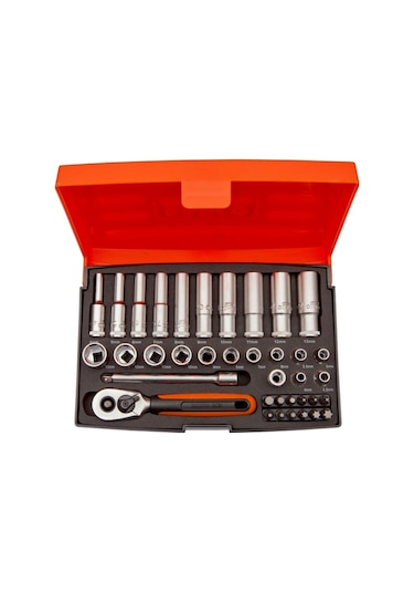 Bahco Sl25l 1/4'' Uzun Tip Karbüratör Derin Lokma Takımı 25 Parça