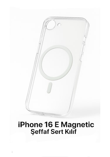 C.power Magsafe Şeffaf Sert Kılıf İphone16,16pro,16pro Max ,plus Ve E Uyumlu, Darbeye Dayanıklı Pc Malzeme Şeffaf