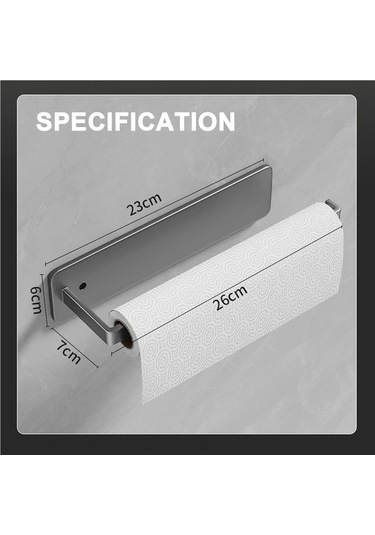 Maoyaya Kağıt Havluluk Kendinden Yapışkanlı Tuvalet Rulo Kağıt Tutucu Çok Renkli, Pratik Tasarım Çok Renkli