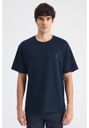Twn Relaxed Fit Lacivert Düz T-shirt 6ec144701535m Çok Renkli