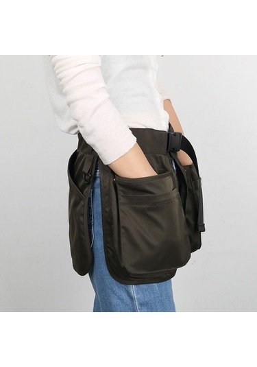 Vkemall Siyah Kumaş Bahçe Çalışma Apronu: Kısa Boy, Araç Kemerli, Ayarlanabilir Bel, Çok Amaçlı İş Giyimi Toplu Satış