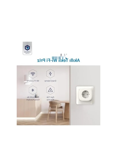 16 Amper Akım Korumalı Wi-fi Akıllı Priz, Enerji İzleme .