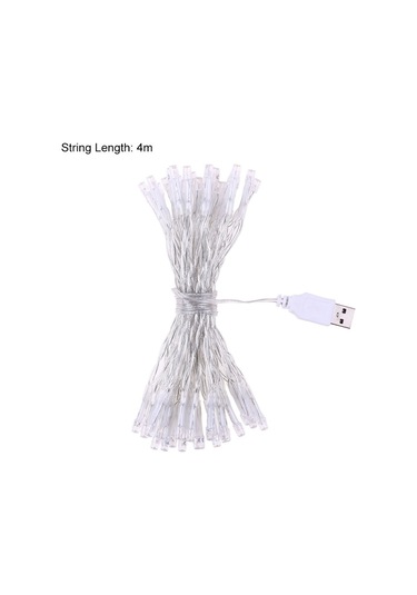 Neevoyu 4m 40 Led Usb Isınma Beyazı Noel Dekorasyon Işık Zinciri - Esnek Tel, Enerji Tasarruflu, Ev Bahçe Parti Için Sıcak Beyaz
