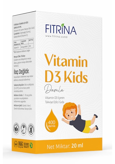 Fıtrina Vitamin D3 Kids Damla 20 Ml