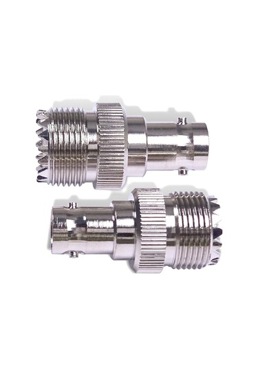 Sones Bnc Dişi Jak - Uhf Pl-259 Dişi Düz Tip Rf Koaksiyel Adaptör Konnektörü