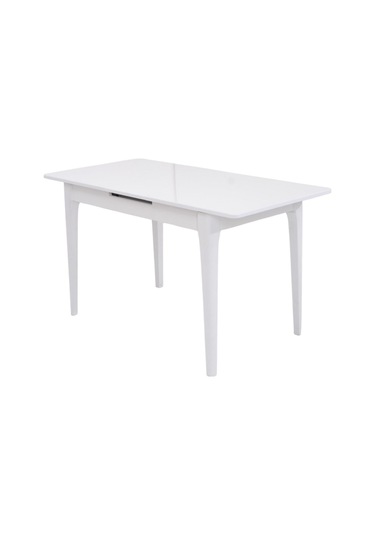 Paris Lak Panel Mdf Otomatik Açılır Mutfak Masası 70x110cm beyaz