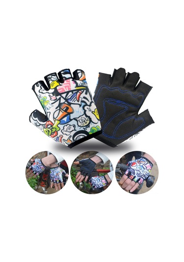 Yaleker Mt094 Çocuk Bisiklet Eldiveni - Mikrofiber Ve Spandeks Malzeme, Şok Emici, Nefes Alabilir, Xs Boy