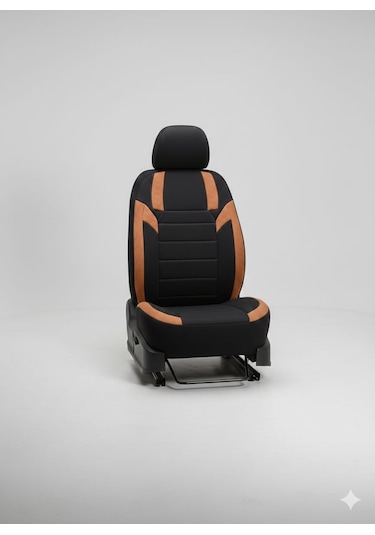Monza Siyah Taba Serisi Renault Clio 4 Koltuk Kılıfı Tam Set