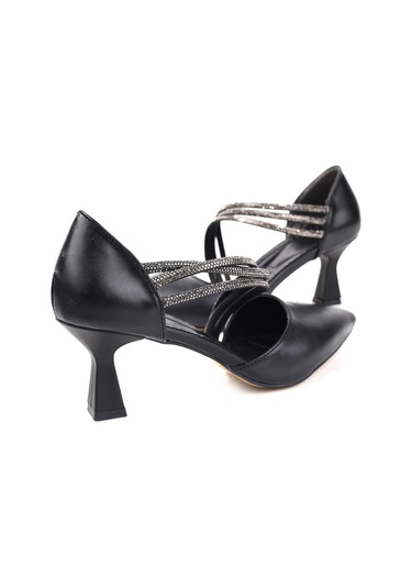 Ceylan 3559 Kadın 6 Cm Topuklu Taşlı Stiletto Ayakkabı 001