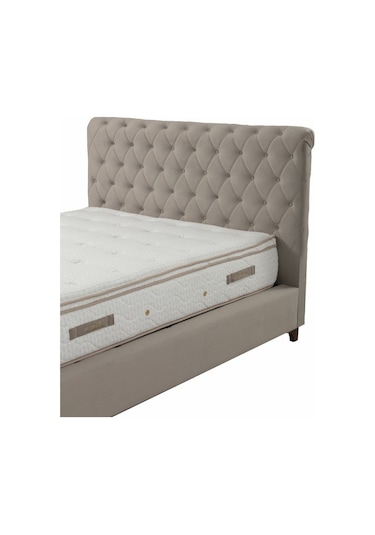 160x200 Deluxe Baza+başlık+yatak Bej