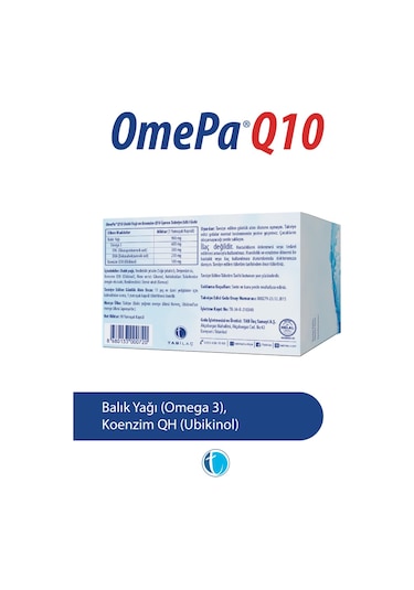 Omepa Q10 Omega3 Ubiquinol 90 Kapsül .
